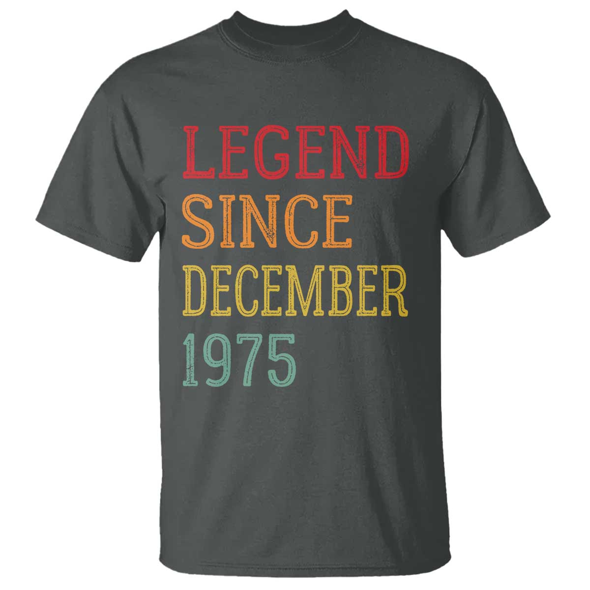 Legend Since December 1975 T Shirt Vintage Retro 50th Birthday Gifts - Wonder Print Shop