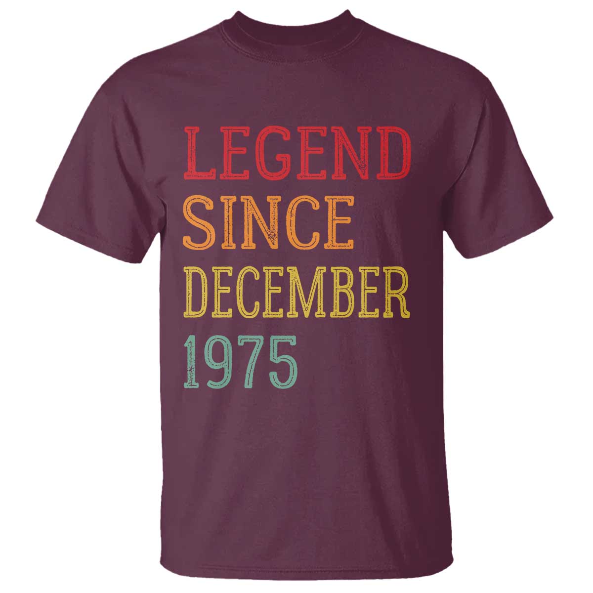 Legend Since December 1975 T Shirt Vintage Retro 50th Birthday Gifts - Wonder Print Shop