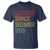 Legend Since December 1975 T Shirt Vintage Retro 50th Birthday Gifts - Wonder Print Shop