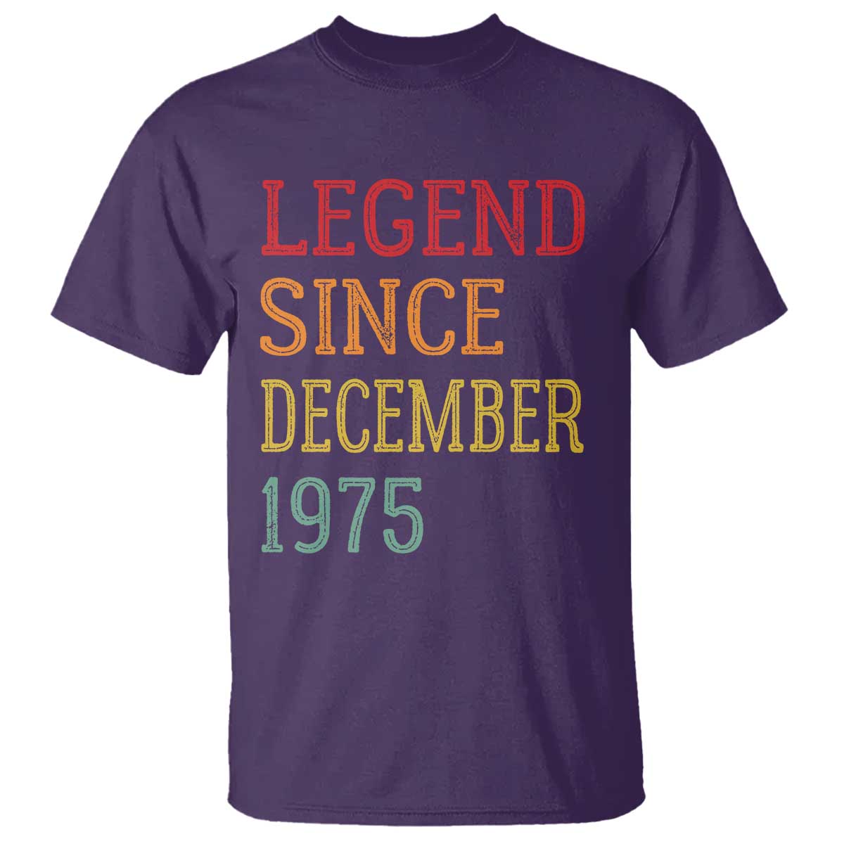 Legend Since December 1975 T Shirt Vintage Retro 50th Birthday Gifts - Wonder Print Shop
