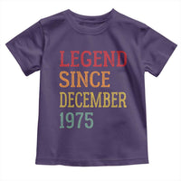 Legend Since December 1975 Toddler T Shirt Vintage Retro 50th Birthday Gifts - Wonder Print Shop