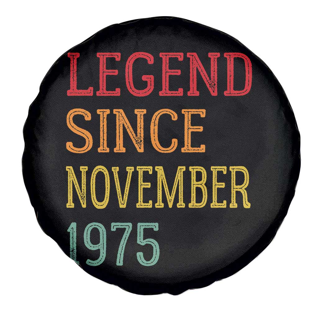 Legend Since November 1975 Spare Tire Cover Vintage Retro 50th Birthday Gifts - Wonder Print Shop
