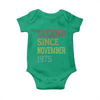 Legend Since November 1975 Baby Onesie Vintage Retro 50th Birthday Gifts - Wonder Print Shop