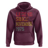 Legend Since November 1975 Hoodie Vintage Retro 50th Birthday Gifts - Wonder Print Shop