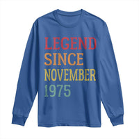 Legend Since November 1975 Long Sleeve Shirt Vintage Retro 50th Birthday Gifts - Wonder Print Shop
