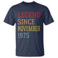 Legend Since November 1975 T Shirt Vintage Retro 50th Birthday Gifts - Wonder Print Shop