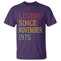 Legend Since November 1975 T Shirt Vintage Retro 50th Birthday Gifts - Wonder Print Shop