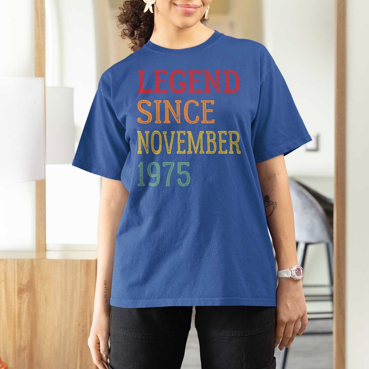 Legend Since November 1975 T Shirt For Women Vintage Retro 50th Birthday Gifts - Wonder Print Shop