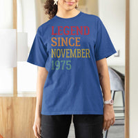 Legend Since November 1975 T Shirt For Women Vintage Retro 50th Birthday Gifts - Wonder Print Shop