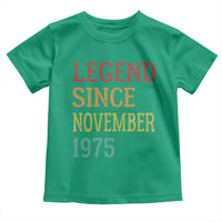 Legend Since November 1975 Toddler T Shirt Vintage Retro 50th Birthday Gifts - Wonder Print Shop