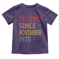 Legend Since November 1975 Toddler T Shirt Vintage Retro 50th Birthday Gifts - Wonder Print Shop
