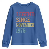 Legend Since November 1975 Youth Sweatshirt Vintage Retro 50th Birthday Gifts - Wonder Print Shop