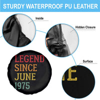 Legend Since June 1975 Spare Tire Cover Vintage Retro 50th Birthday Gifts