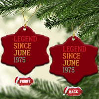 Legend Since June 1975 Ceramic Ornament Vintage Retro 50th Birthday Gifts - Wonder Print Shop