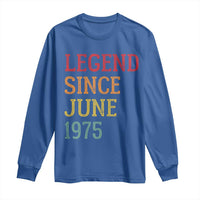 Legend Since June 1975 Long Sleeve Shirt Vintage Retro 50th Birthday Gifts