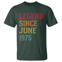 Legend Since June 1975 T Shirt Vintage Retro 50th Birthday Gifts