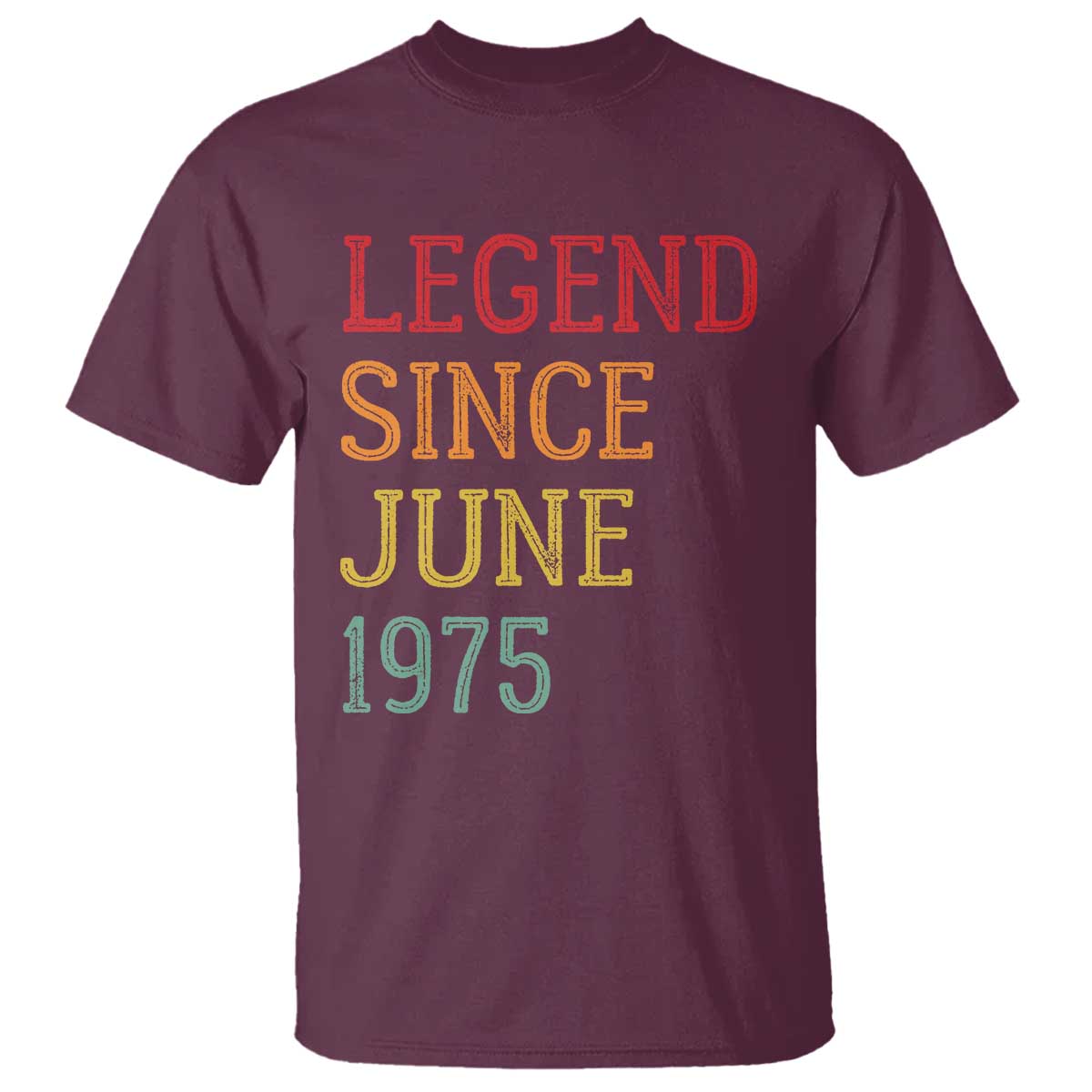 Legend Since June 1975 T Shirt Vintage Retro 50th Birthday Gifts