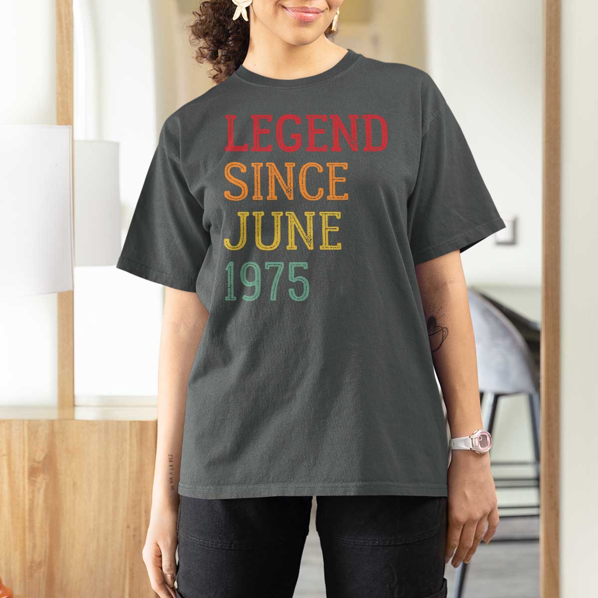 Legend Since June 1975 T Shirt For Women Vintage Retro 50th Birthday Gifts