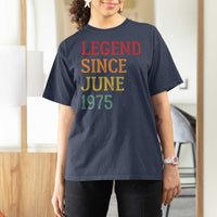 Legend Since June 1975 T Shirt For Women Vintage Retro 50th Birthday Gifts