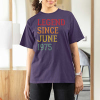 Legend Since June 1975 T Shirt For Women Vintage Retro 50th Birthday Gifts
