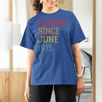 Legend Since June 1975 T Shirt For Women Vintage Retro 50th Birthday Gifts