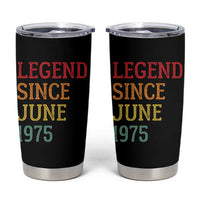 Legend Since June 1975 Tumbler Cup Vintage Retro 50th Birthday Gifts