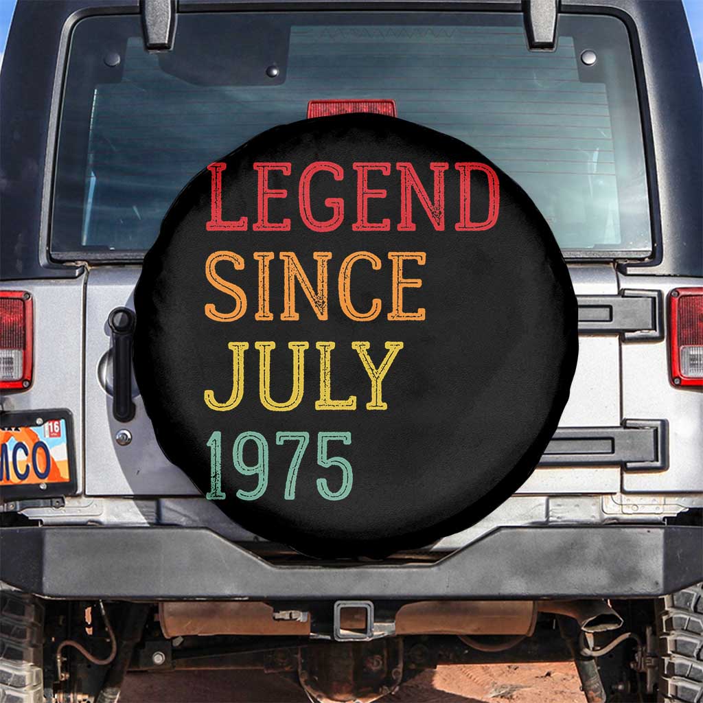 Legend Since July 1975 Spare Tire Cover Vintage Retro 50th Birthday Gifts