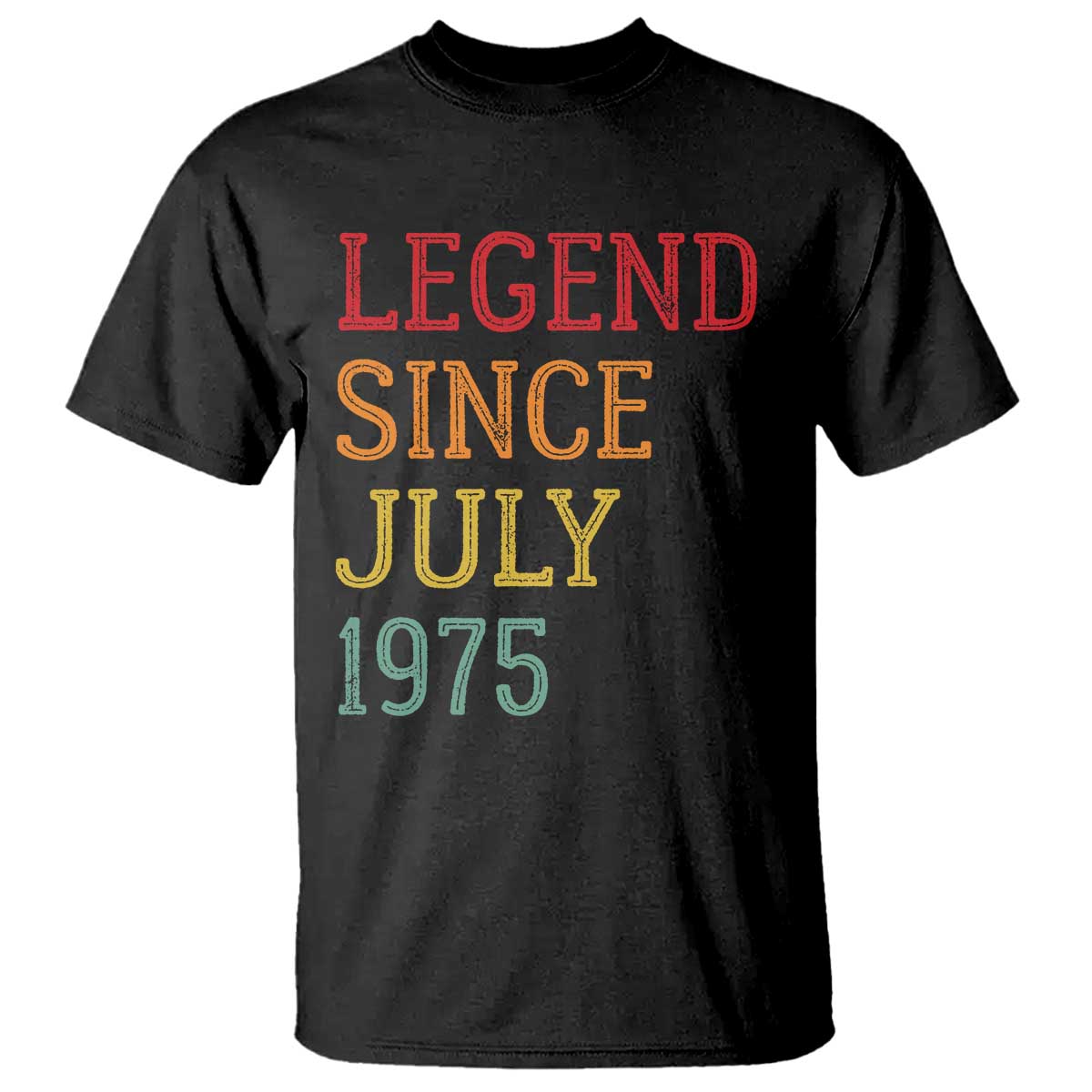 Legend Since July 1975 T Shirt Vintage Retro 50th Birthday Gifts