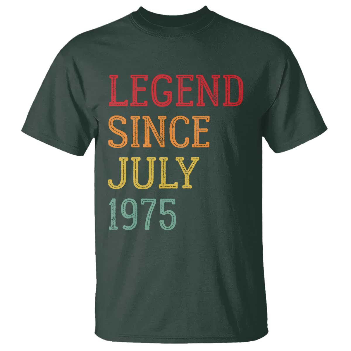 Legend Since July 1975 T Shirt Vintage Retro 50th Birthday Gifts