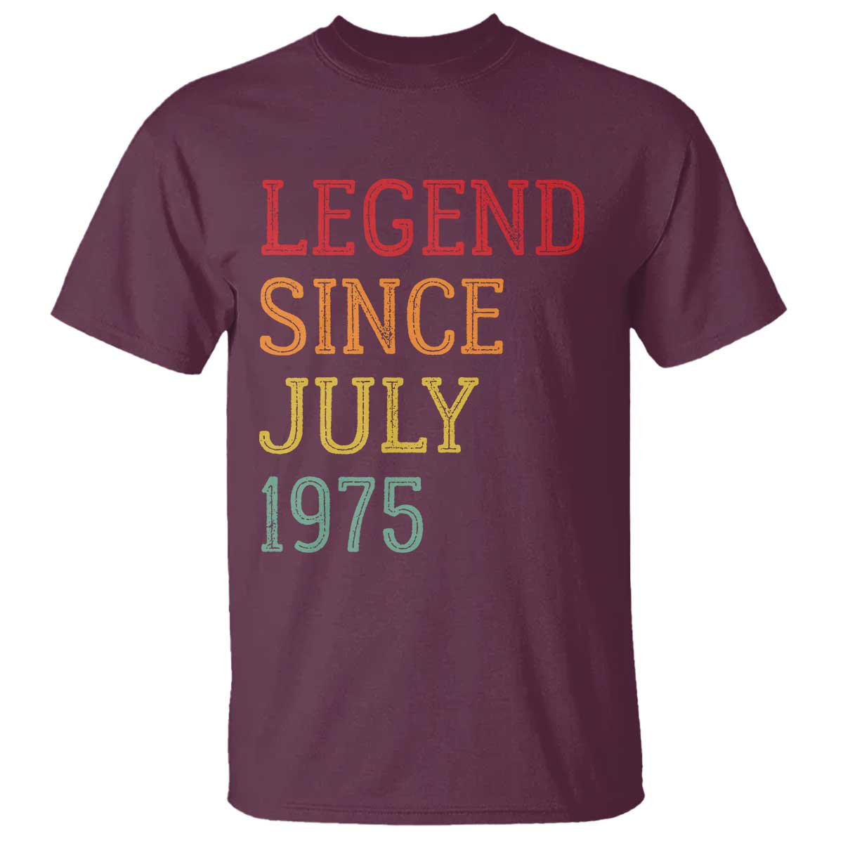 Legend Since July 1975 T Shirt Vintage Retro 50th Birthday Gifts