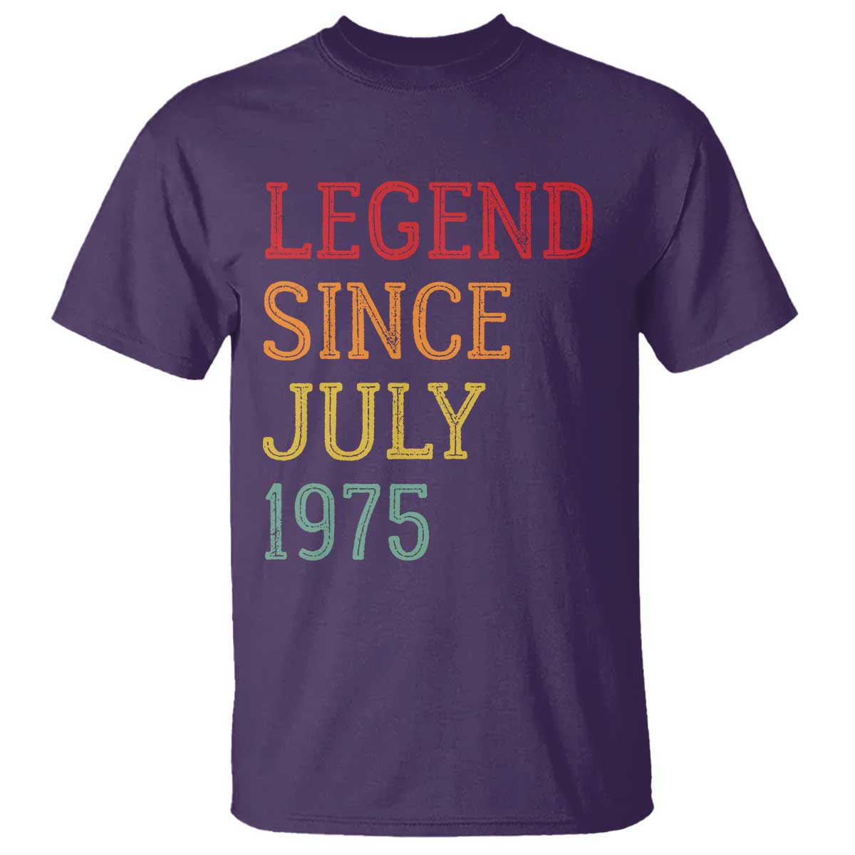 Legend Since July 1975 T Shirt Vintage Retro 50th Birthday Gifts