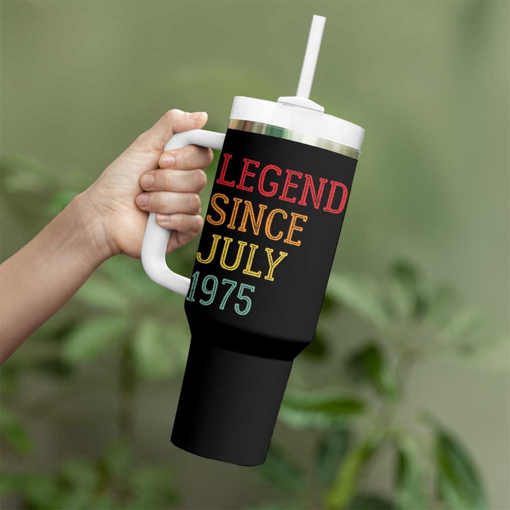 Legend Since July 1975 Tumbler With Handle Vintage Retro 50th Birthday Gifts