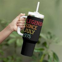 Legend Since July 1975 Tumbler With Handle Vintage Retro 50th Birthday Gifts