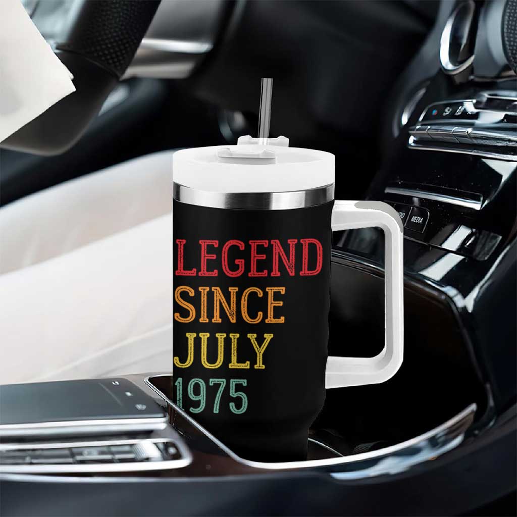 Legend Since July 1975 Tumbler With Handle Vintage Retro 50th Birthday Gifts