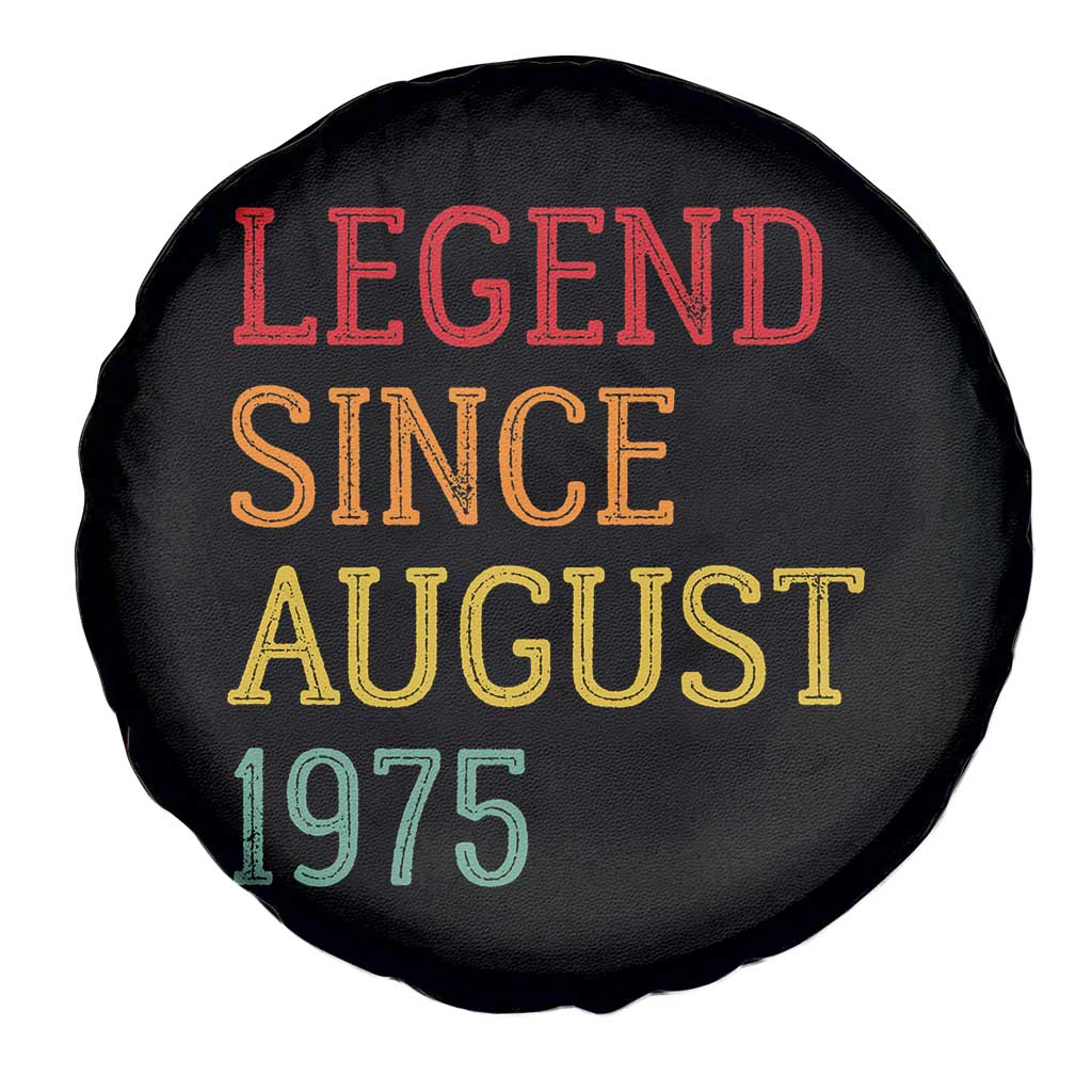 Legend Since August 1975 Spare Tire Cover Vintage Retro 50th Birthday Gifts