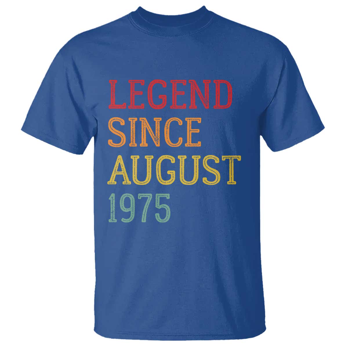 Legend Since August 1975 T Shirt Vintage Retro 50th Birthday Gifts