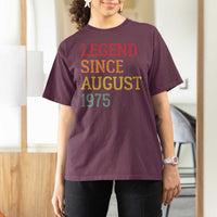 Legend Since August 1975 T Shirt For Women Vintage Retro 50th Birthday Gifts