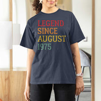 Legend Since August 1975 T Shirt For Women Vintage Retro 50th Birthday Gifts