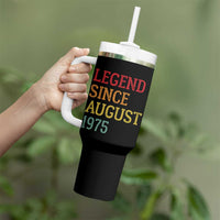 Legend Since August 1975 Tumbler With Handle Vintage Retro 50th Birthday Gifts