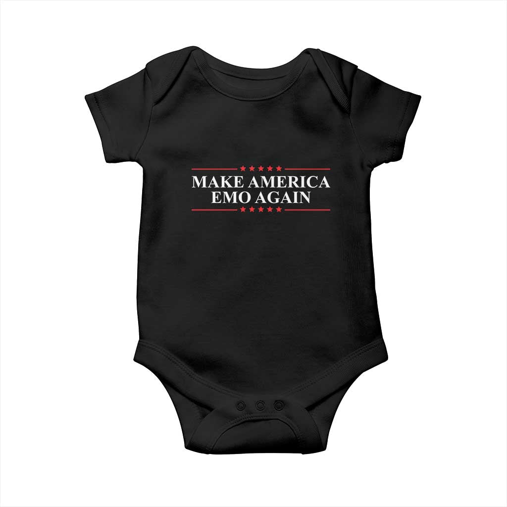 Make America Emo Again Baby Onesie Funny Goth Gothic US - Wonder Print Shop