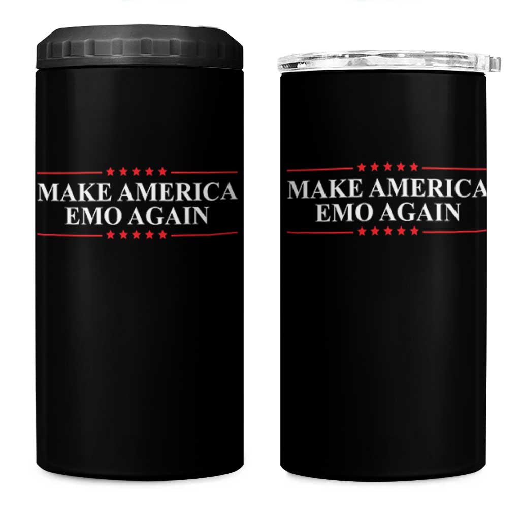Make America Emo Again 4 in 1 Can Cooler Tumbler Funny Goth Gothic US - Wonder Print Shop