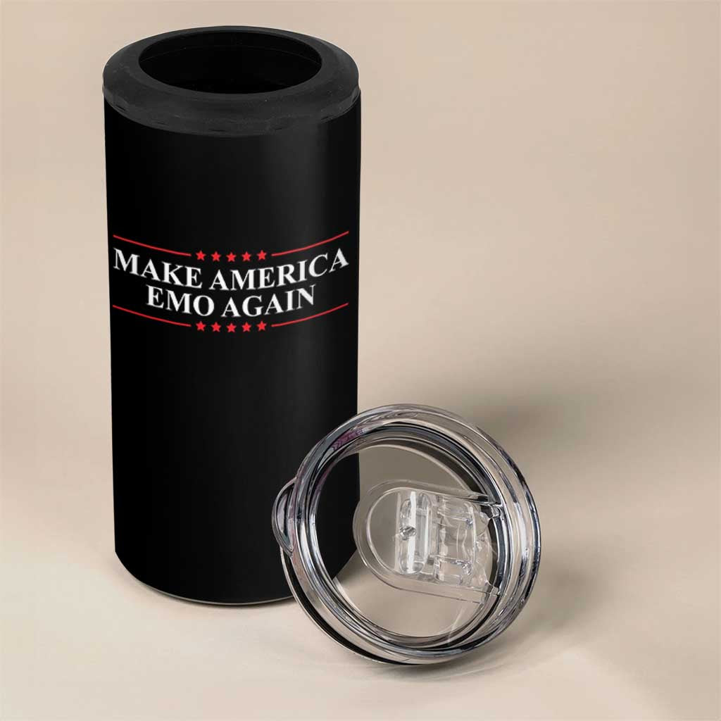 Make America Emo Again 4 in 1 Can Cooler Tumbler Funny Goth Gothic US - Wonder Print Shop