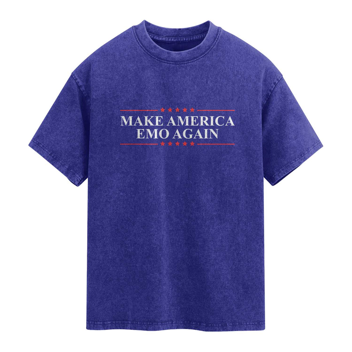Make America Emo Again Washed Cotton T-Shirt Funny Goth Gothic US