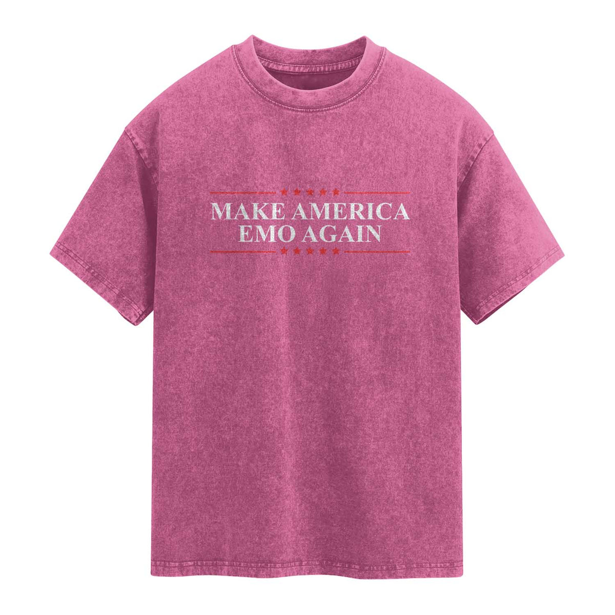 Make America Emo Again Washed Cotton T-Shirt Funny Goth Gothic US