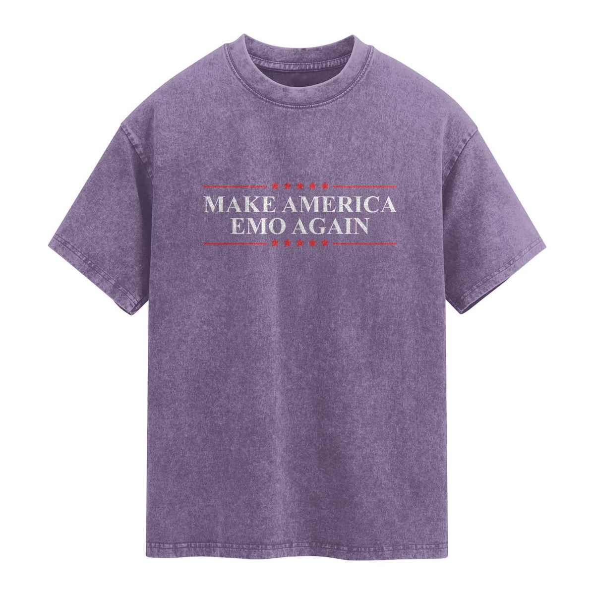 Make America Emo Again Washed Cotton T-Shirt Funny Goth Gothic US