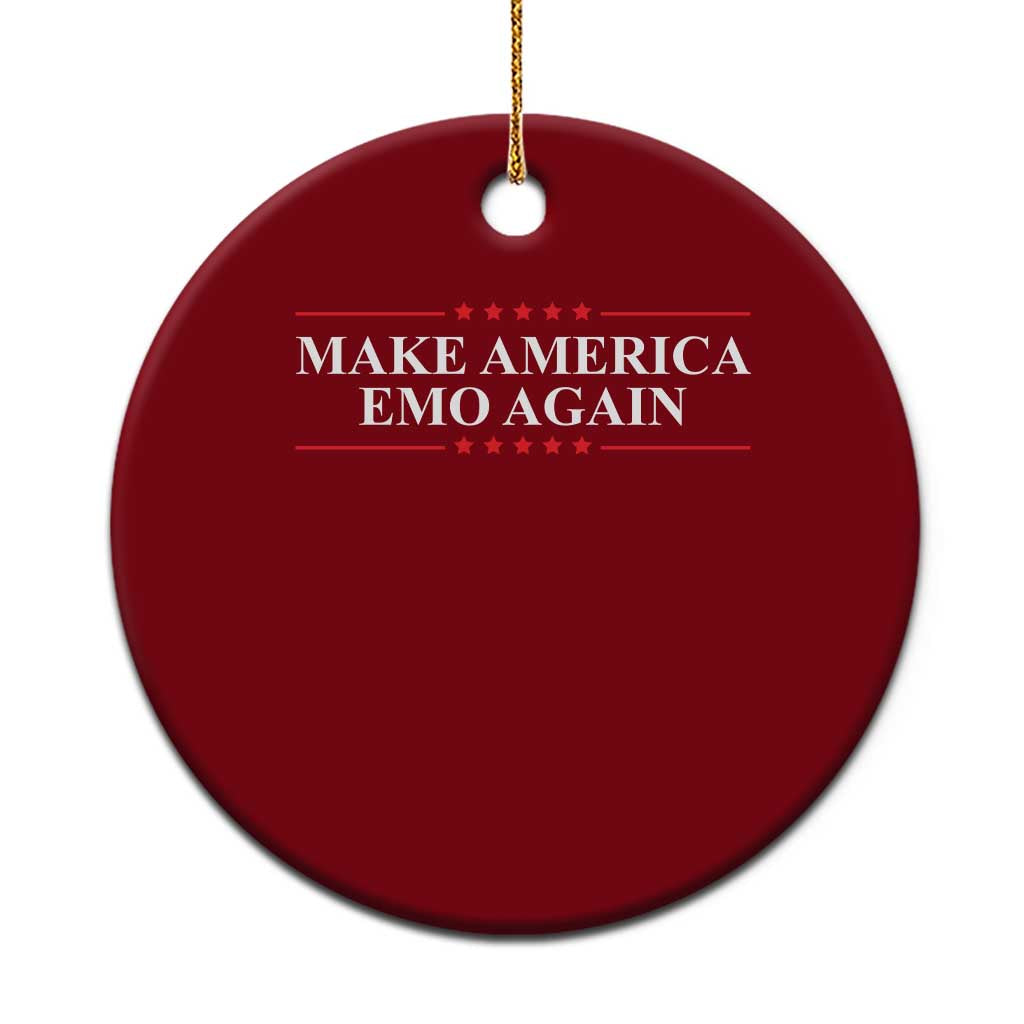 Make America Emo Again Ceramic Ornament Funny Goth Gothic US - Wonder Print Shop
