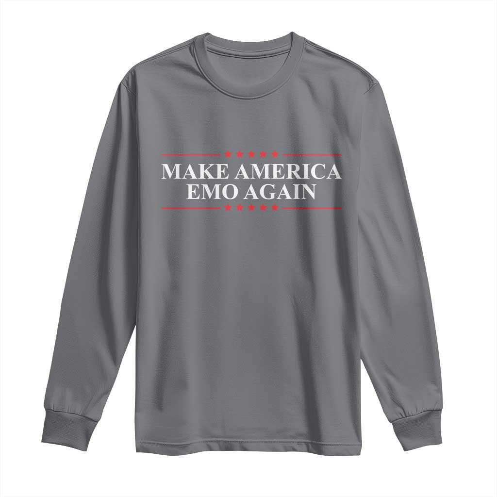 Make America Emo Again Long Sleeve Shirt Funny Goth Gothic US - Wonder Print Shop