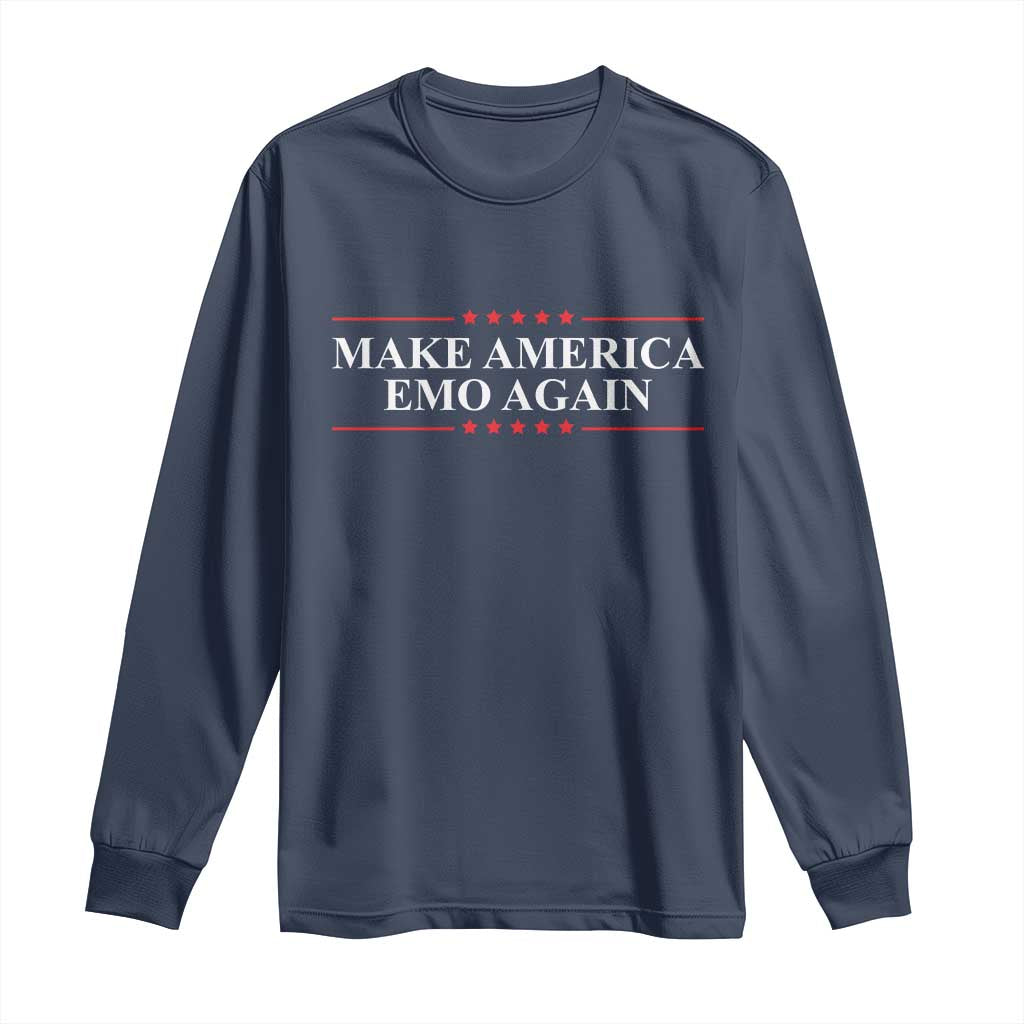 Make America Emo Again Long Sleeve Shirt Funny Goth Gothic US - Wonder Print Shop