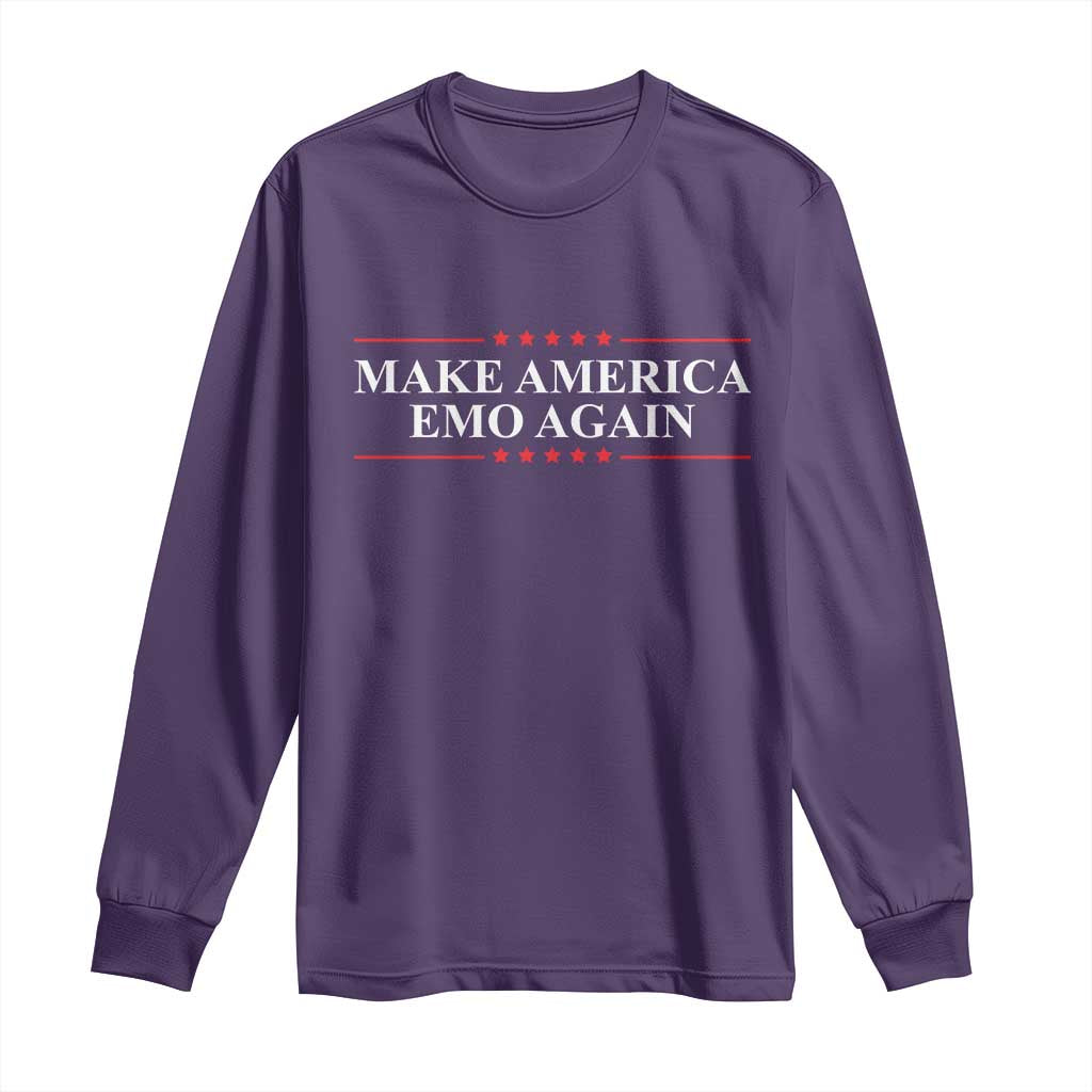 Make America Emo Again Long Sleeve Shirt Funny Goth Gothic US - Wonder Print Shop