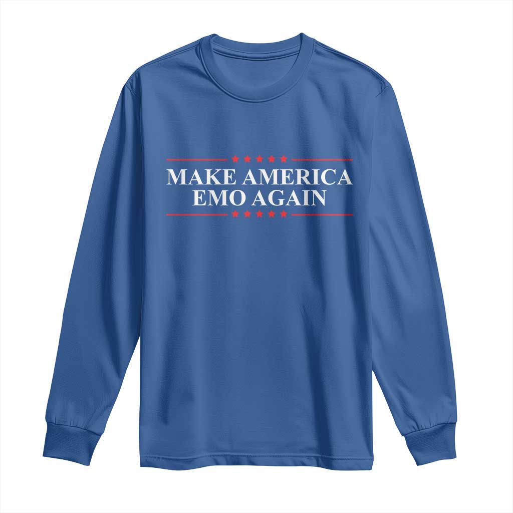 Make America Emo Again Long Sleeve Shirt Funny Goth Gothic US - Wonder Print Shop